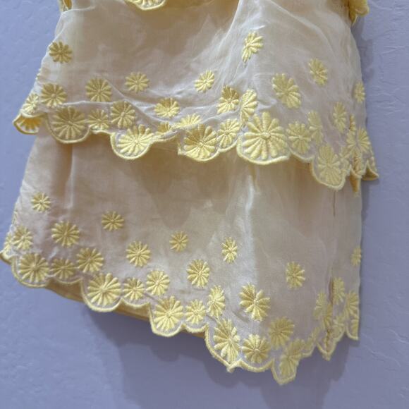Janie and Jack Yellow Daisy Tiered Tank Dress - Picture 4 of 10